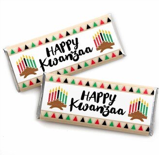Big Dot Of Happiness Happy Kwanzaa - Candy Bar Wrapper Party Favors - Set of 24