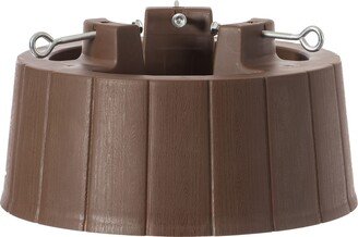 Brown Plastic Christmas Tree Stand with Screw Fastener