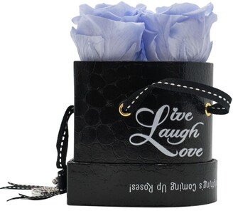 Rosepops Pop-Up Live, Laugh, Love Heart Shaped Lavender Sachet Real Roses, Box of 3