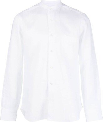 Long-Sleeve Linen Shirt