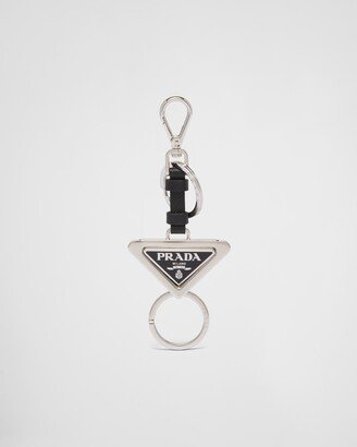 Dividable Leather And Metal Keychain-AB