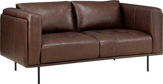 White Label Solaris 63 Leather Love Seat