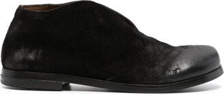 Round-Toe Suede Loafers-AE