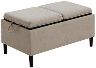 Designs4Comfort Magnolia Storage Ottoman With Trays