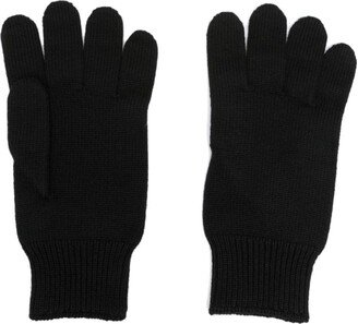 Logo-Patch Wool Gloves-AB