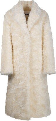 Faux-Fur Straight Hem Coat