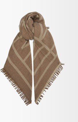 Monogram-print Wool-blend Scarf