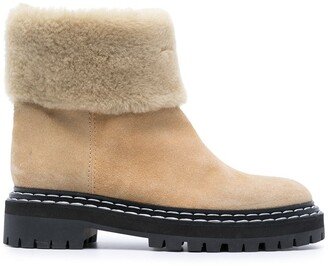 Shearling Ankle Boots-AE