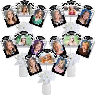 Big Dot Of Happiness Tassel Worth The Hassle Silver Picture Centerpiece Photo Table Toppers 15 Pc