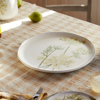 Queen Anne's Lace Ceramic Platter, Round