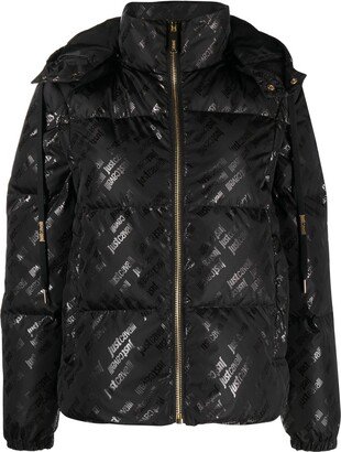 Logo-Print Puffer Jacket-AH