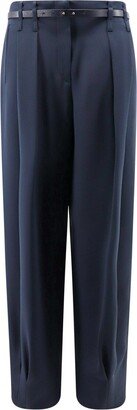 Pleated Tapered Leg Pants-AA