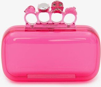 Women's Knuckle Clutch In Pink