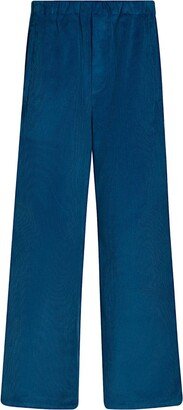 Straight-Leg Cotton Trousers-CO