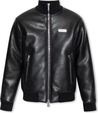 Faux Leather Jacket - Black