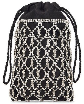 Le Monogramme Crystal Pouch in Black