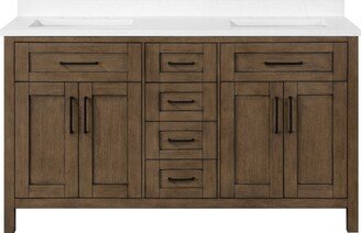 Tahoe VI 60 in. Bathroom Vanity in Almond Latte