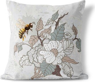 Amrita Sen Designs Amrita Sen Bee Bush Bliss Indoor Outdoor Pillow