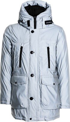 Reflective Arctic Parka Down Jacket Silver