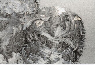 Kurt Shaffer Photographs Paisley ice patterns on my window Canvas Art - 15.5 x 21