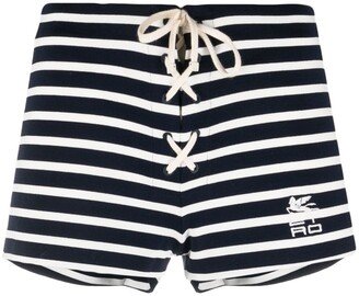 Striped Logo Shorts