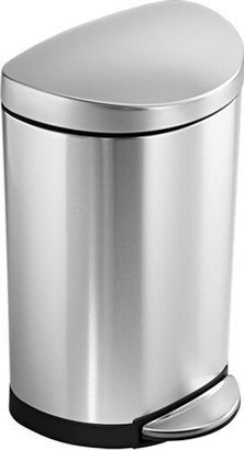 simplehuman 2.6 gal. Semi-Round Step Can Stainless