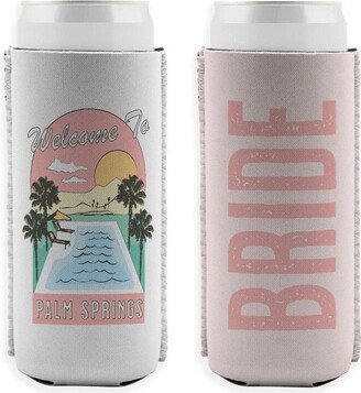 Palm Springs Slim Can Cooler, Bachelorette Before The Rings, Birthday Favors, Desert Cooler