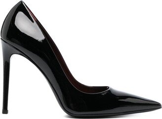 105mm Pointed-Toe Leather Pumps-AB