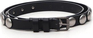 Stud Embellished Buckled Belt