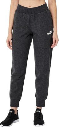 Essentials Fleece Sweatpants (Dark Gray Heather White) Women's Casual Pants
