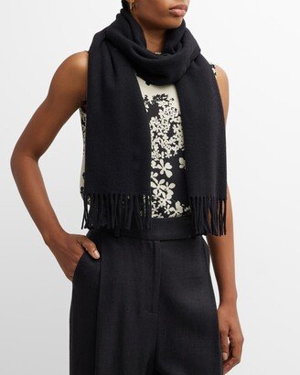 Classic Wool Fringe Scarf