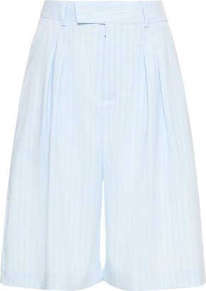 THE FRANKIE SHOP Vivian pleated fluid Bermuda shorts-AA