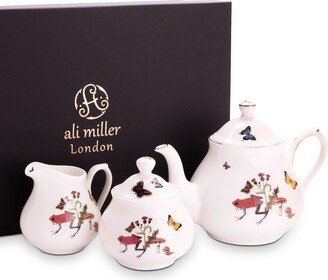 Ali Miller London Growing Teapot, Milk Jug & Sugar Pot Gift Set