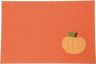 Felt Harvest Pumpkin Placemat Set of 6