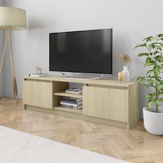 TV Stand Sonoma Oak 47.2x11.8x14 Engineered Wood