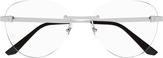 Oval Rimless Glasses