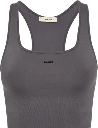 Women's Plant-Stretch Compressive Sports Bra — Volcanic Grey L