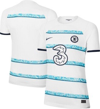 Women's White Chelsea 2022/23 Away Breathe Stadium Blank Replica Jersey