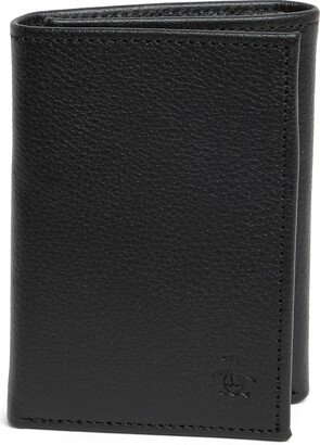 Pebbled Leather Trifold Wallet