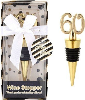 30Th/40Th/50Th 60Th Anniversary Wine Bottle Stopper Favor -50Thbirthday Metal Favor, -Christmas Gift