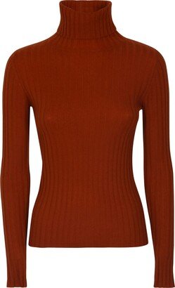 Verybusy Roll-neck Stripe Patterned Pullover