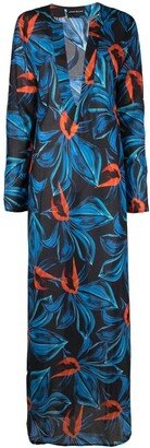 All-Over Abstract-Print Dress