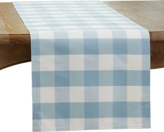 Saro Lifestyle Buffalo Plaid Cotton Blend Table Runner, 72