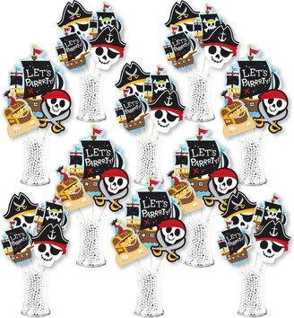 Big Dot Of Happiness Pirate Ship Adventures Birthday Centerpiece Showstopper Table Toppers 35 Pc