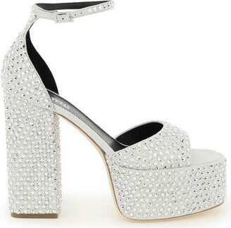 Embellished Platform Sandals-AB