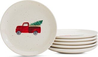 Dolly Parton Small Town Eartherware 8 Salad Plates, Set of 6