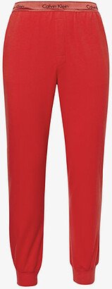 Womens Rouge Modern Branded-waistband tretch Cotton-blend Pyjama Bottoms