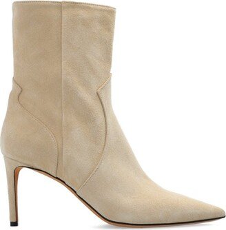 Davy Pointed-Toe Heeled Ankle Boots