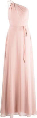 Pescara one-shoulder bridesmaid gown-AA