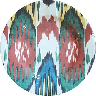 Ikat ceramic plate (19cm)-AA